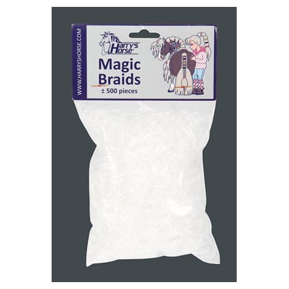 Transparentne gumki do zaplatania grzywy Harry's Horse Magic
