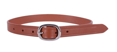 Paski do ostróg w kolorze koniakowym 46cm QHP Donar