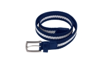 FAIR PLAY pasek HILL Stripes granatowy/srebrny