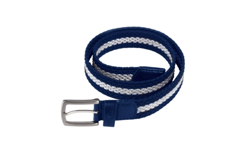 Pasek do spodni elastyczny Fair Play Hill Stripes w kolorze granatowo-srebrnym