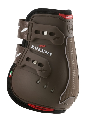 Ochraniacze dla konia na tylne nogi Zandona Carbon Air Active w kolorze brązowym
