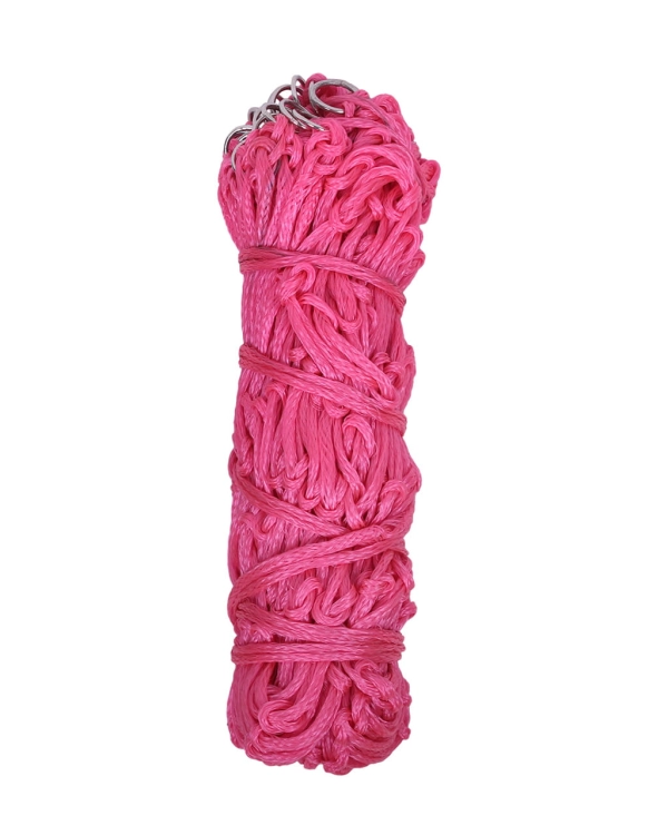 Siatka na siano dla konia QHP duża z małymi oczkami w kolorze pink