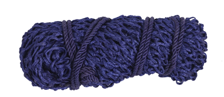 Duża siatka na siano z oczkami 5cm w kolorze navy