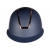Kask jeździecki w kolorze granatowym z elementami rosegold HKM Lady Shield widoczny z przodu