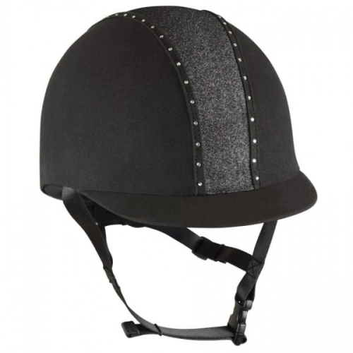 Kask jeździecki York Eclipse Crystal w kolorze czarnym