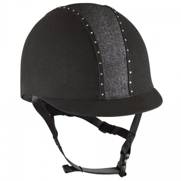 Kask jeździecki York Eclipse Crystal w kolorze czarnym