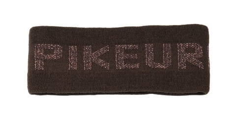 Opaska jeździecka Pikeur Logo w kolorze Brown - widoczne logo z kryształków