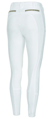 Bryczesy damskie Pikeur Henriette w kolorze white widoczne z tyłu