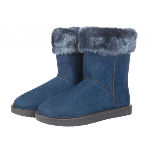 Buty ocieplane z futerkiem  HKM Davos w kolorze granatowym