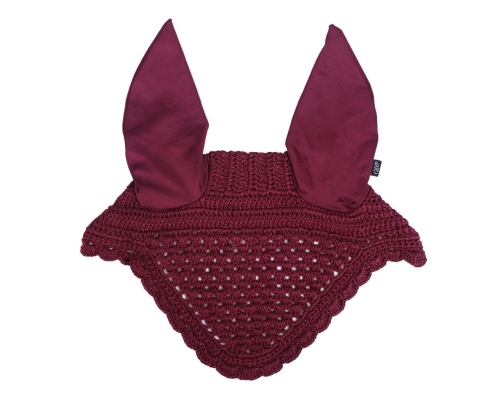 Nauszniki dla konia QHP Florence w kolorze burgundy
