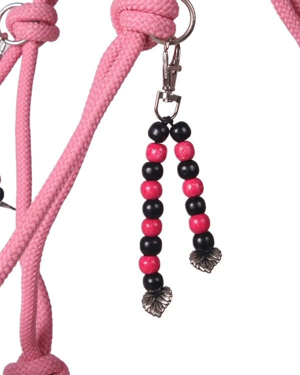 Halter ozdobny QHP w kolorze różowym