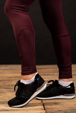 Legginsy jeździeckie Harry's Horse Just Ride w kolorze bordowym  i rosegold