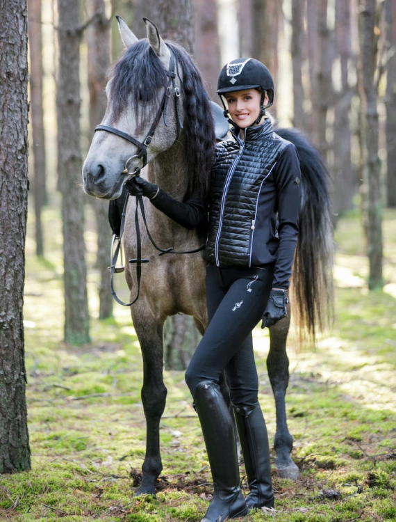 Bryczesy damskie Fair Play Liviana w kolorze czarnym