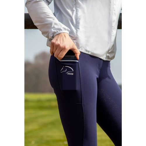 HKM Bryczesy Junior COMFORT Granat