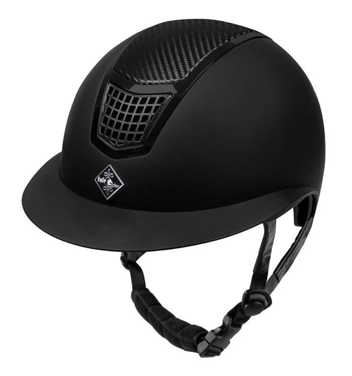 Kask jeździecki Fair Play Quantinum W-V Carbon w kolorze czarnym