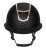 Kask jeździecki z szerokim daszkiem Fair Flay Quantium Eclipse W-V w kolorze black/rosegold widoczny z przodu