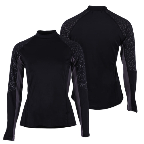 Bluzka jeździecka treningowa dla dziecka QHP Junior Eldorado w kolorze elegant
