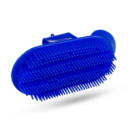 Zgrzebło iglak 12cm w kolorze niebieskim York Mini