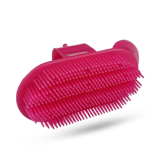 Zgrzebło iglak 12cm w kolorze fuksja York Mini
