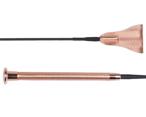 Bat skokowy z szeroką patką w kolorze rosegold QHP Spiral