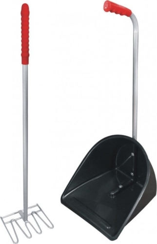 YORK Zestaw do sprzątania boksów CZARNY