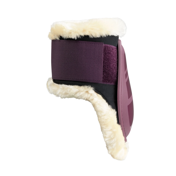 Ochraniacze na tyły z futerkiem Horze Caliber w kolorze dark purple