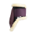 Ochraniacze na tylne nogi konia z futerkiem Horze Caliber w kolorze dark purple