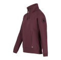 Bluza do jazdy konnej Horze Elinor w kolorze bordowym widoczna z przodu