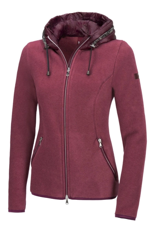 Bluza jeździecka damska Pikeur Antonia w kolorze Chili Melange widoczna od przodu