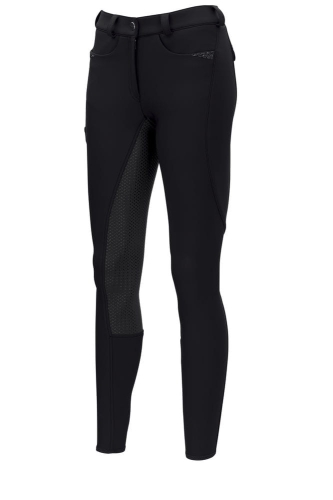 Bryczesy softshell damskie z silikonowym lejem Pikeur Laurie widoczne z przodu