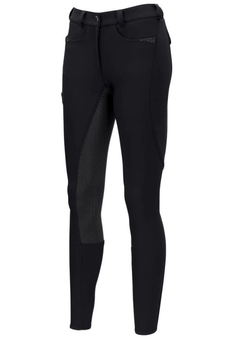 Bryczesy softshell damskie z silikonowym lejem Pikeur Laurie widoczne z przodu