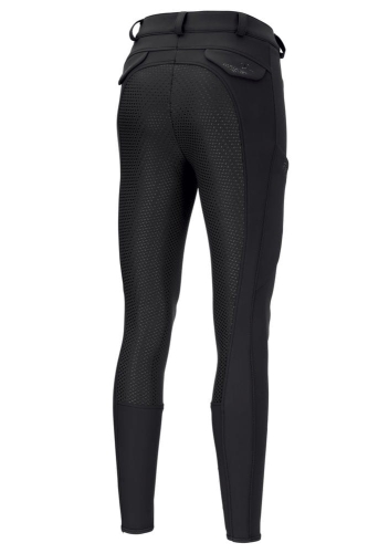 Bryczesy softshell damskie z silikonowym lejem Pikeur Laurie widoczne z tyłu