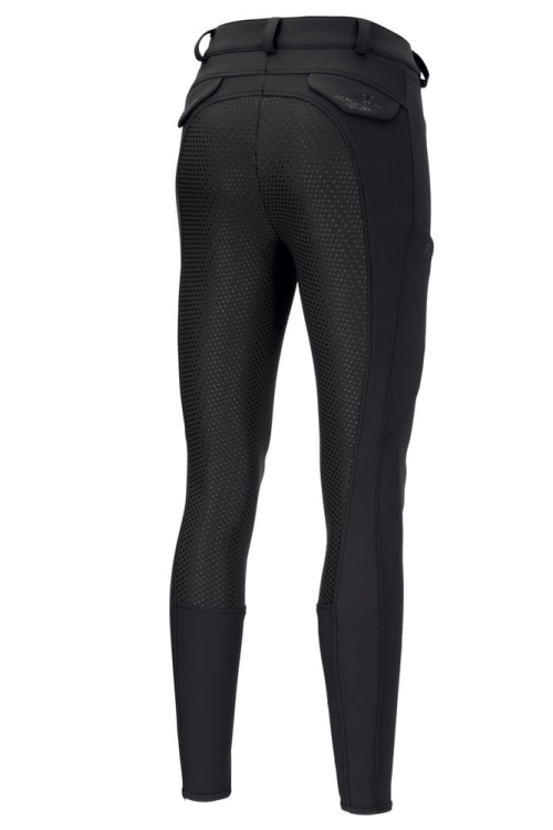 Bryczesy softshell damskie z silikonowym lejem Pikeur Laurie widoczne z tyłu