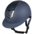 Kask jeździecki z szerokim daszkiem HKM Glamour w kolorze granatowym