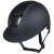 Kask jeździecki z szerokim daszkiem HKM Glamour w kolorze czarno-srebrnym