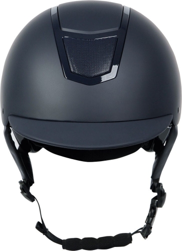 Kask do jazdy konnej z wąskim daszkiem Harry's Horse Matterhorn Mat w kolorze granatowym