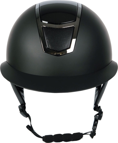Kask jeździecki z szerokim daszkiem Harry's Horse Mont Blanc w kolorze czarnym