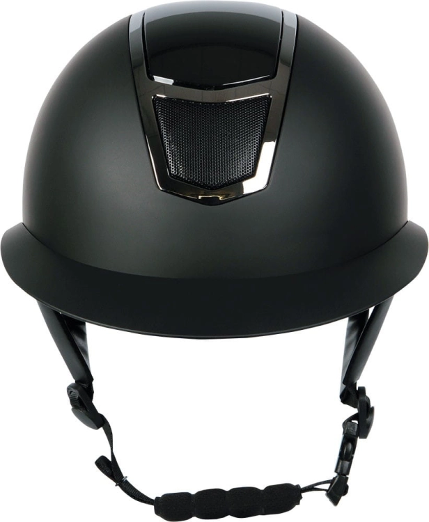 Kask jeździecki z szerokim daszkiem Harry's Horse Mont Blanc w kolorze czarnym