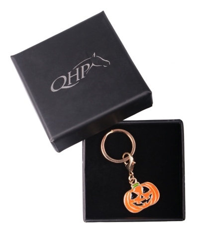 Ozdoba do ogłowia w opakowaniu na prezent QHP Halloween dynia