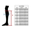 Oficerki jeździeckie zimowe wysokie/wąskie HKM Sevilla - tabela rozmiarów