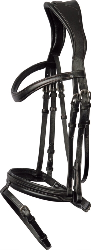 Ogłowie anatomiczne Harry's Horse Atlas w kolorze czarnym