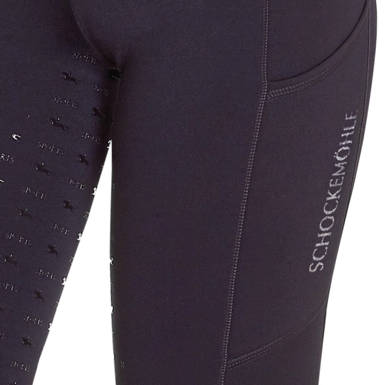Breginsy zimowe z kieszenią na telefon Schockemohle Termo Tights w kolorze true navy