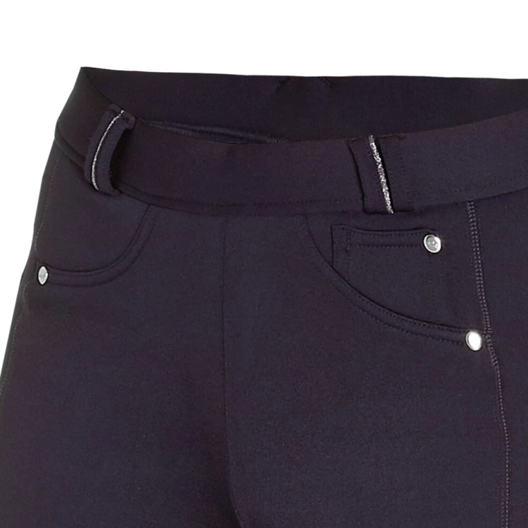 Breginsy zimowe z ozdobnymi szlufkami Schockemohle Termo Tights w kolorze true navy
