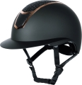 Kask jeździecki z regulacją Harry's Horse Mont Sparkle w kolorze czarnym/rosegold