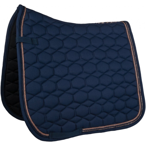 Czaprak HKM Glamour w kolorze granatowym z rosegold