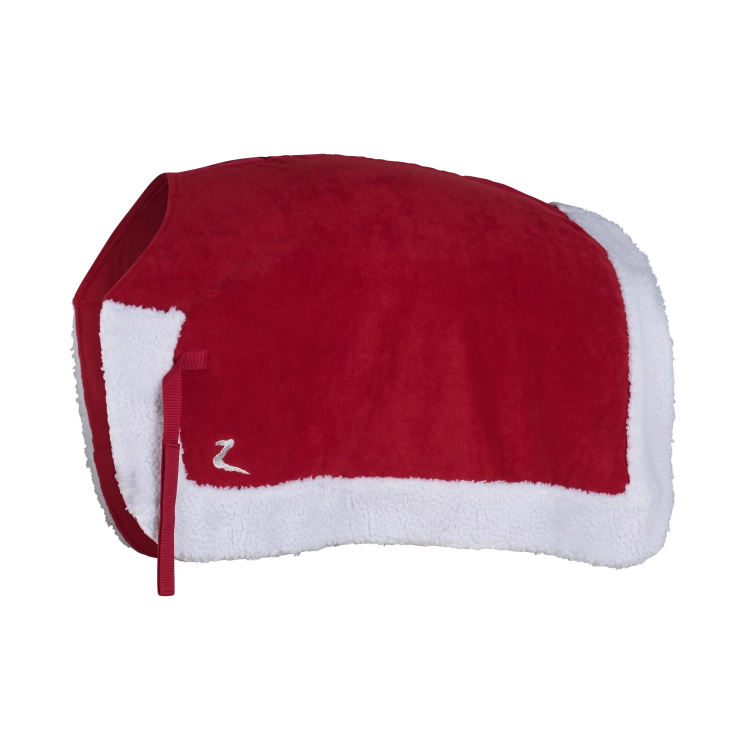 Świąteczna derka treningowa Horze Christmas Red