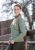Bluza jeździecka damska rozpinana HKM Anna zaprezentowana przez modelkę