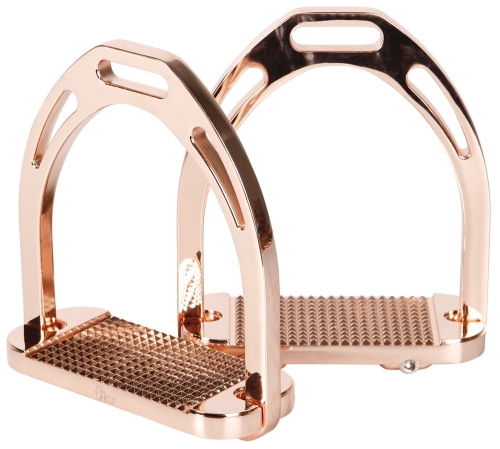 Strzemiona jeździeckie aluminiowe Harry's Horse w kolorze rosegold