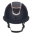 Kask jeździecki z szerokim daszkiem Fair Flay Quantium Eclipse W-V w kolorze navy/rosegold widoczny z przodu