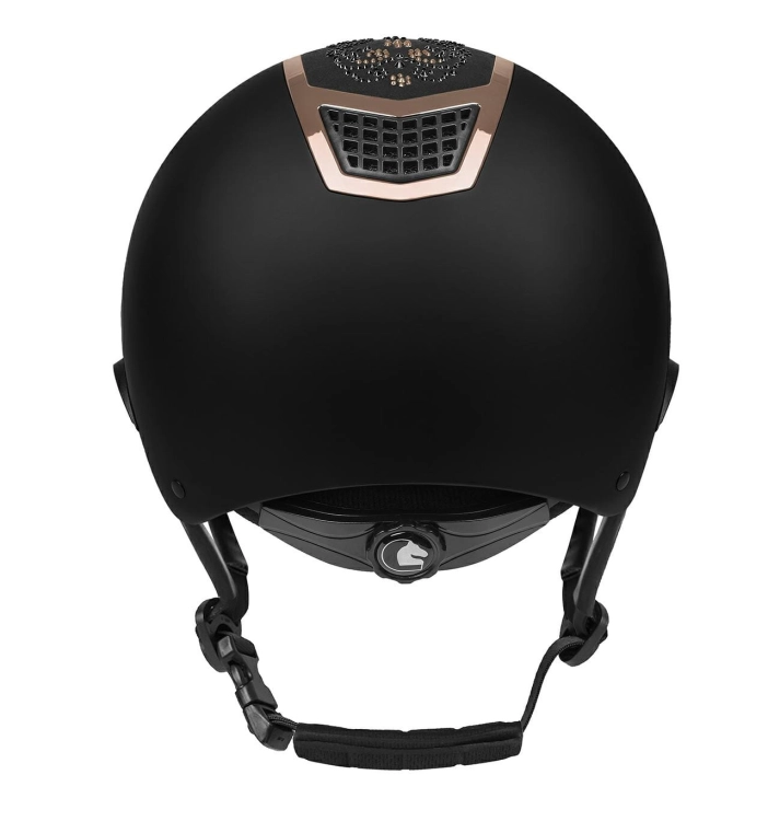 Kask jeździecki z regulacją Fair Play Quantinum Chic W-V w kolorze czarnym i rosegold